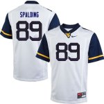 Men's West Virginia Mountaineers NCAA #89 Dillon Spalding White Authentic Nike Stitched College Football Jersey PD15G25OI